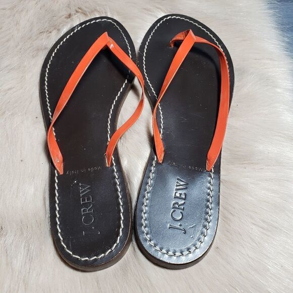 J.Crew Leather Women Flip Flop Sandal - Picture 3 of 4